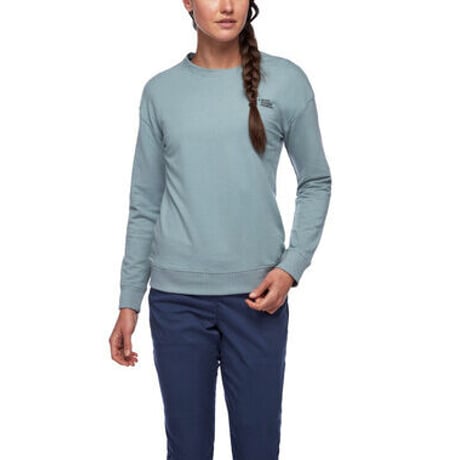 BLACK DIAMOND RIDGE LOGO CREW WOMENS Bordeaux