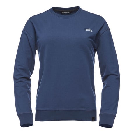 BLACK DIAMOND  RIDGE LOGO CREW  WOMENS Navy