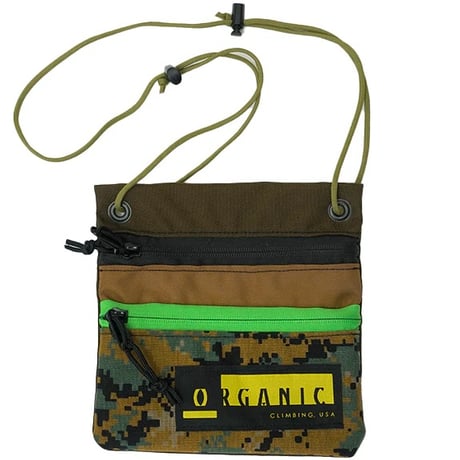 ORGANIC CLIMBING Sash Bag  Brown X Digital camoX Olive