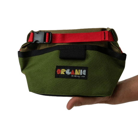 ORGANIC CLIMBING SNACK SACK CHALK BUCKET Tan x Olive