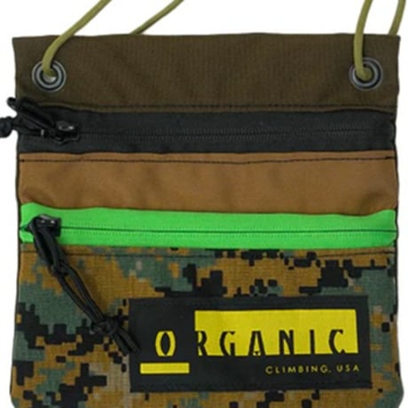 ORGANIC CLIMBING Sash Bag  Brown X Digital camoX Olive