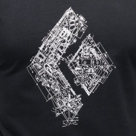 BLACK DIAMOND ENGINEERED DIAMOND TEE Black