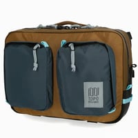 TOPO DESIGNS GLOBAL BRIEFCASE Desert Palm/Pond Blue