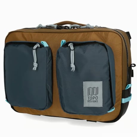 TOPO DESIGNS GLOBAL BRIEFCASE Desert Palm/Pond Blue