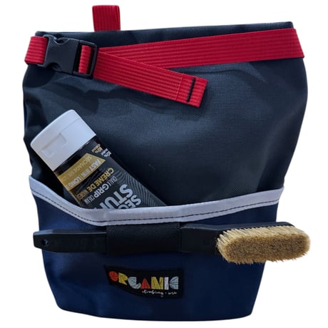 ORGANIC CLIMBING SNACK SACK CHALK BUCKET Charcoal x Navy