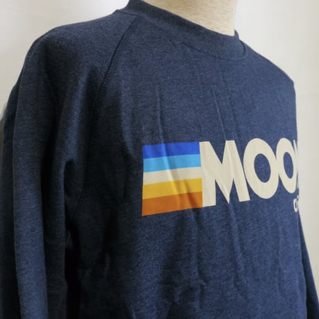 MOON CLIMBING  Mens MC Crew Neck Sweat Shirt Sand  Indigo