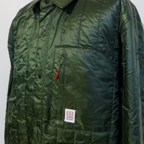 TOPO DESIGNS INSULATED SHIRT JACKET-MEN'S Olive