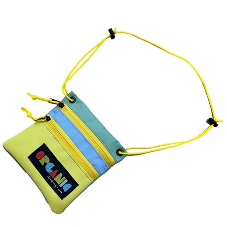 ORGANIC CLIMBING Sash Bag  Sky X Yellow X Tee Green