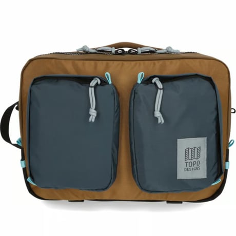 TOPO DESIGNS GLOBAL BRIEFCASE Desert Palm/Pond Blue