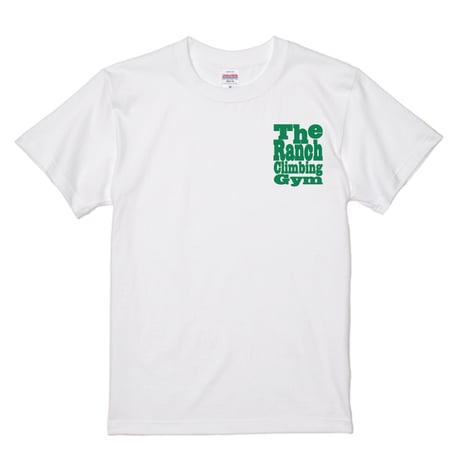 THE RANCH GYM LOGO T-SHIRT UA5001 White/Forest Green