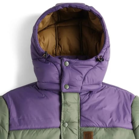 TOPO DESIGNS RETRO RIDGE PUFFER JACKET Beetle/Loganberry