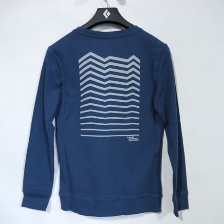 BLACK DIAMOND  RIDGE LOGO CREW  WOMENS Navy