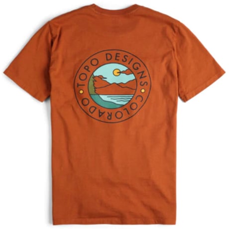 TOPO DESIGNS CAMP LOGO TEE - MEN'S Clay