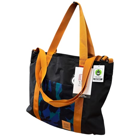 TOPO DESIGNS MOUNTAIN ESSENTIAL TOTE Black/ Tectonic