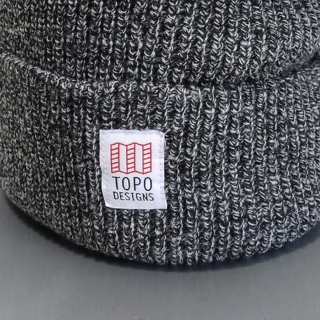 TOPO DESIGNS WATCH CAP Black/White Marl