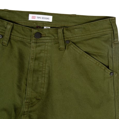 TOPO DESIGNS 5 POCKET PANTS TWILL Olive