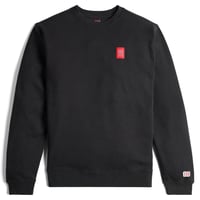 TOPO DESIGNS LABEL SWEAT SHIRT Black