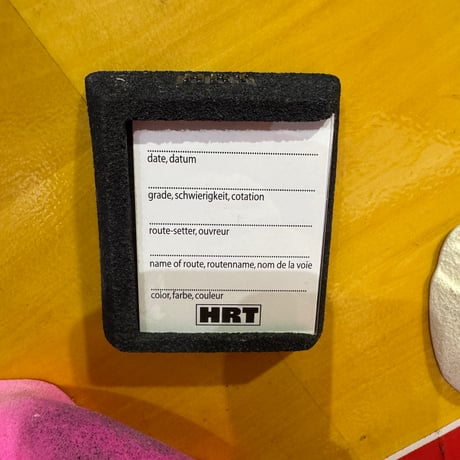 HRT ROUTE LABEL HOLDS -2pcs