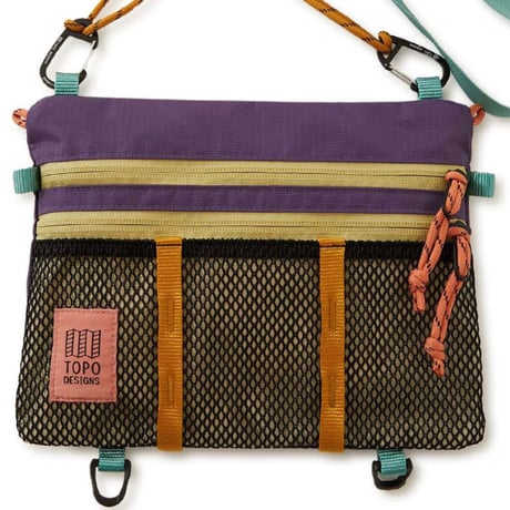 TOPO DESIGNS MOUNTAIN ACCESSORY SHOULDER BAG Loganberry/Bone White