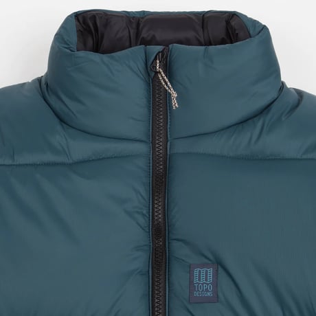 TOPO DESIGNS MOUNTAIN PUFFER JACKET Pond Blue