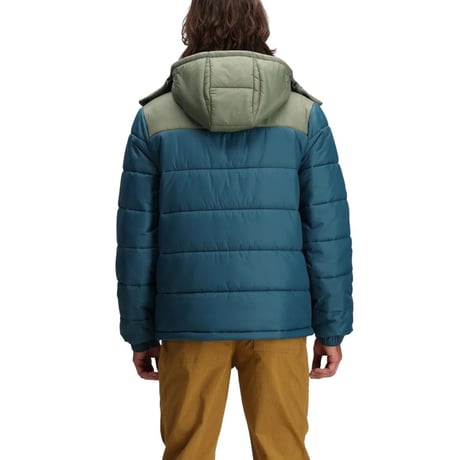 TOPO DESIGNS RETRO RIDGE PUFFER JACKET Beetle/Loganberry