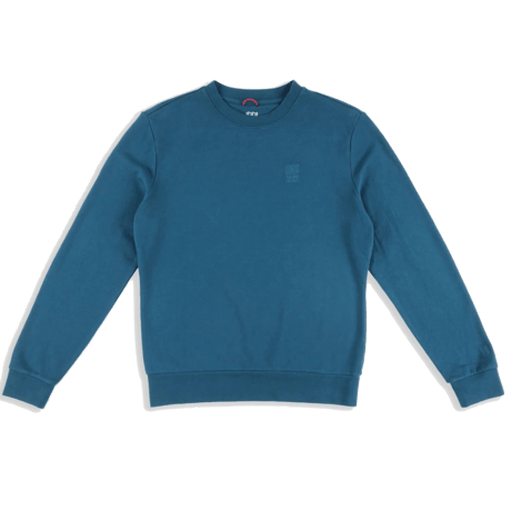TOPO DESIGNS MEN'S DIRT CREW Pond Blue