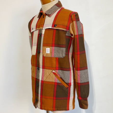 TOPO DESIGNS MOUNTAIN SHIRT JACKET - WOMEN'S Brown / Natural Plaid