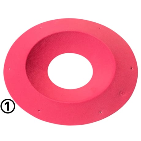 LEVIER HOLDS THE DONUT 2p & THE FLAT DONUT 1p set of 3 Pink