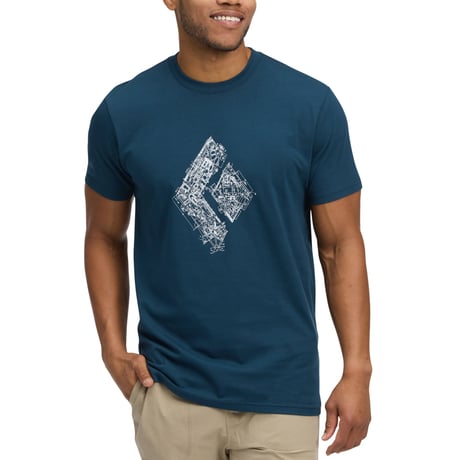 BLACK DIAMOND ENGINEERED DIAMOND TEE Navy