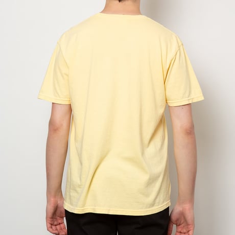 THE RANCH GYM LOGO T-SHIRT GARMENT DYE Butter/Rain Forest