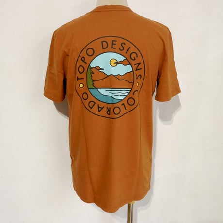 TOPO DESIGNS CAMP LOGO TEE - MEN'S Clay