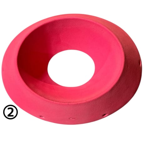 LEVIER HOLDS THE DONUT 2p & THE FLAT DONUT 1p set of 3 Pink