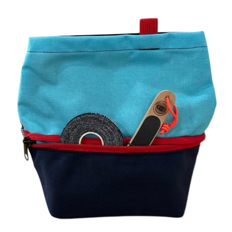 ORGANIC CLIMBING SNACK SACK CHALK BUCKET Navy x Ice