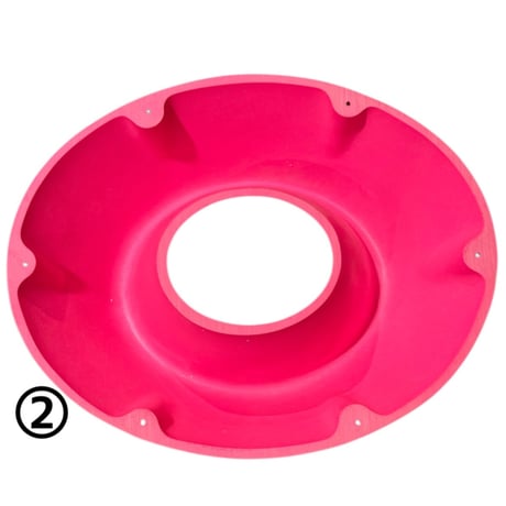 LEVIER HOLDS THE DONUT 2p & THE FLAT DONUT 1p set of 3 Pink
