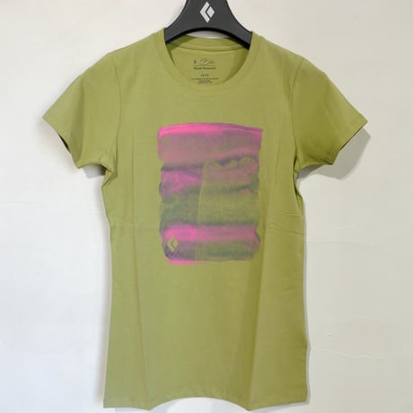 BLACK DIAMOND BIG WALL TEE  - WOMEN'S Green tea