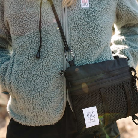 TOPO DESIGNS MOUNTAIN ACCESSORY SHOULDER BAG Black