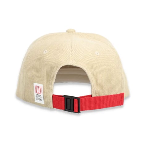 TOPO DESIGNS CORDUROY TRUCKER HAT - STRATA MAP Tan