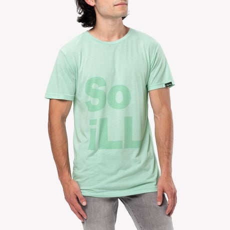 SOILL  STACKED LOGO TEE Seaform