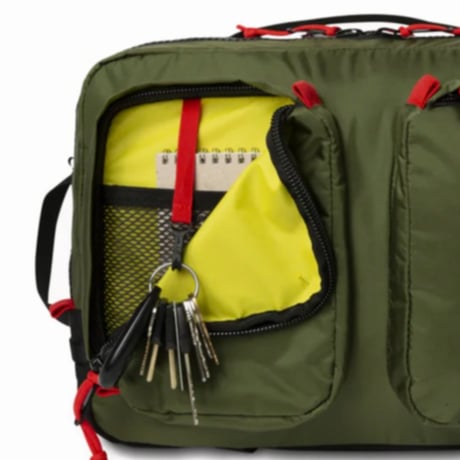 TOPO DESIGNS GLOBAL BRIEFCASE Desert Palm/Pond Blue