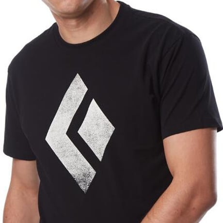 BLACK DIAMOND CHALKED UP TEE Black