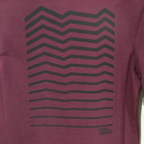 BLACK DIAMOND RIDGE LOGO CREW WOMENS Bordeaux