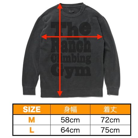 THE RANCH CLIMBING GYM SWEAT Pepper/Black