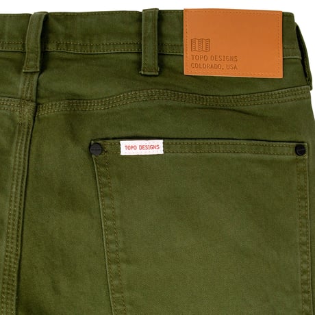 TOPO DESIGNS 5 POCKET PANTS TWILL Olive