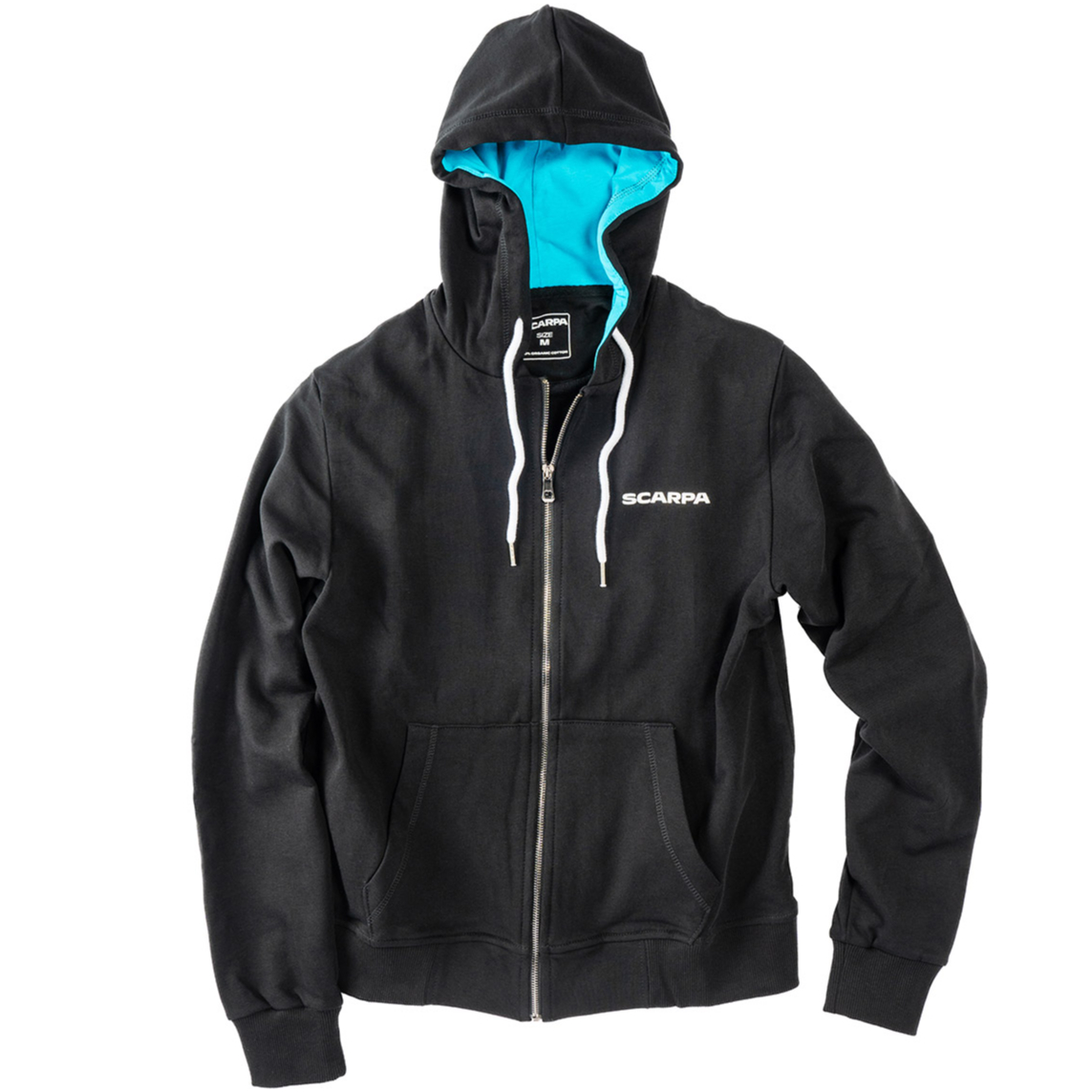 SCARPA LOGO ZIP HOODIE Black | The Ranch Climbi