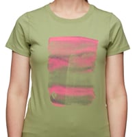 BLACK DIAMOND BIG WALL TEE  - WOMEN'S Green tea