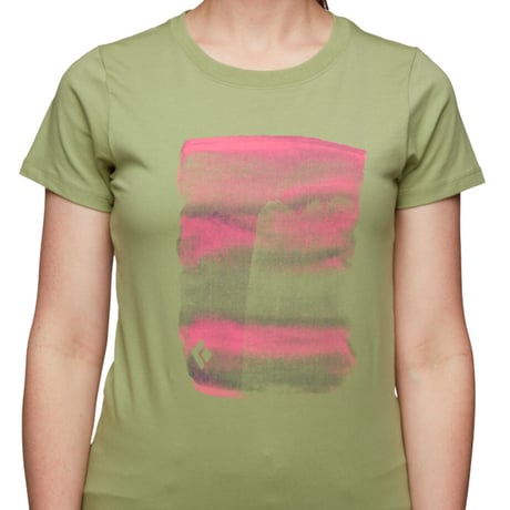 BLACK DIAMOND BIG WALL TEE  - WOMEN'S Green tea