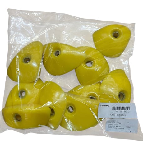 e-Grip Climbing Holds 2Tex Pure Crimp Yellow