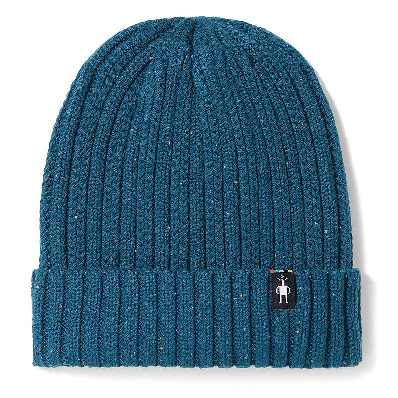 SMART WOOL RIB HAT Twilight Blue Donegal | The