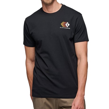BLACK DIAMOND FADED TEE Black