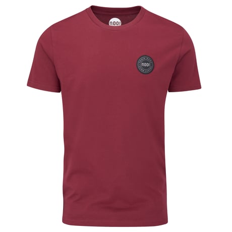 MOON CLIMBING TRAIN HARD BADGE T-SHIRT Burgundy